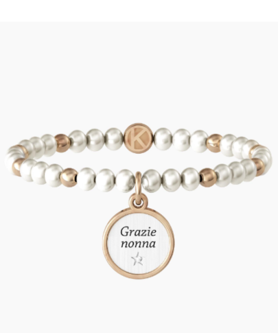 Bracciale Kidult Perle Coltivate e Ciondolo Nonna