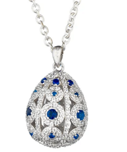 Collana Pave’ Verticale Blu Tsars Collection