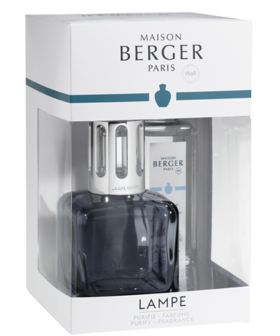 Lampe Berger - Cofanetto GLACON Gris con 250ml Thè Bianco Puretè