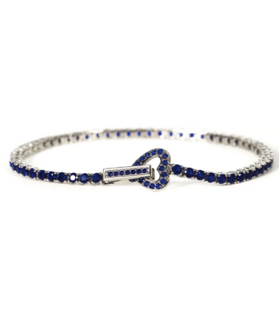 Bracciale Tennis Blu Mabina